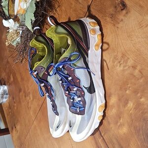 NIKE React Element 87 Moss/Black-Eldorado Aq1090-300 Men's sneakers Shoes US 11